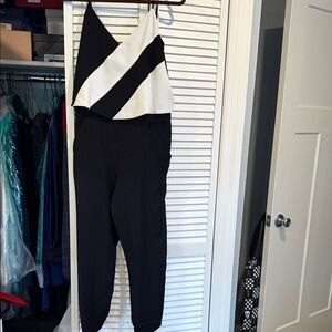 Black and White Women's Jumpsuit